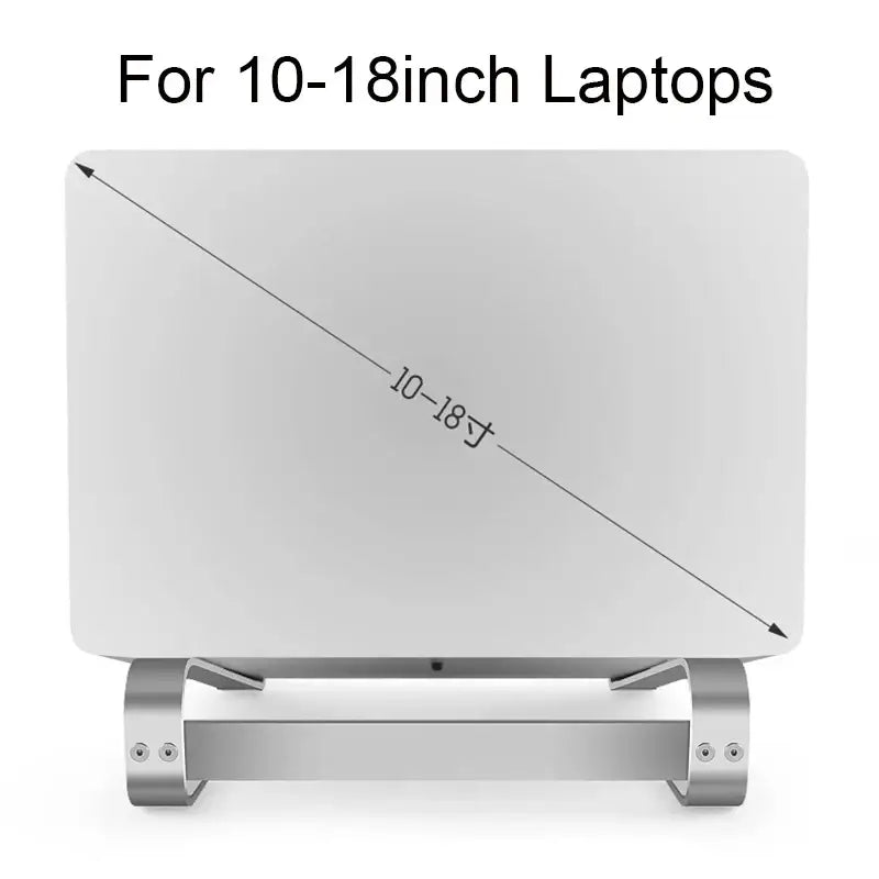 Laptop stand for 10-18 inch laptops on a white background