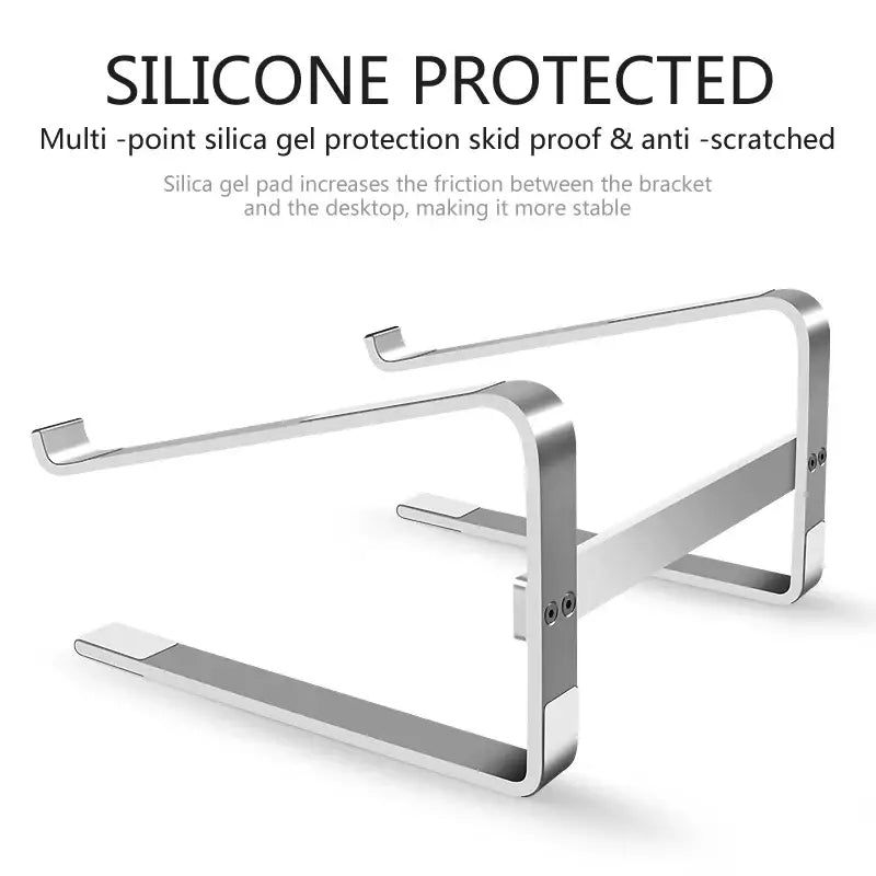 Metal bracket with silicone protection on a white background