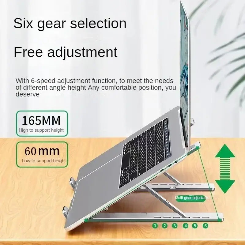 LiDong Laptop Stand - Detailed view of adjustment mechanism and joints
