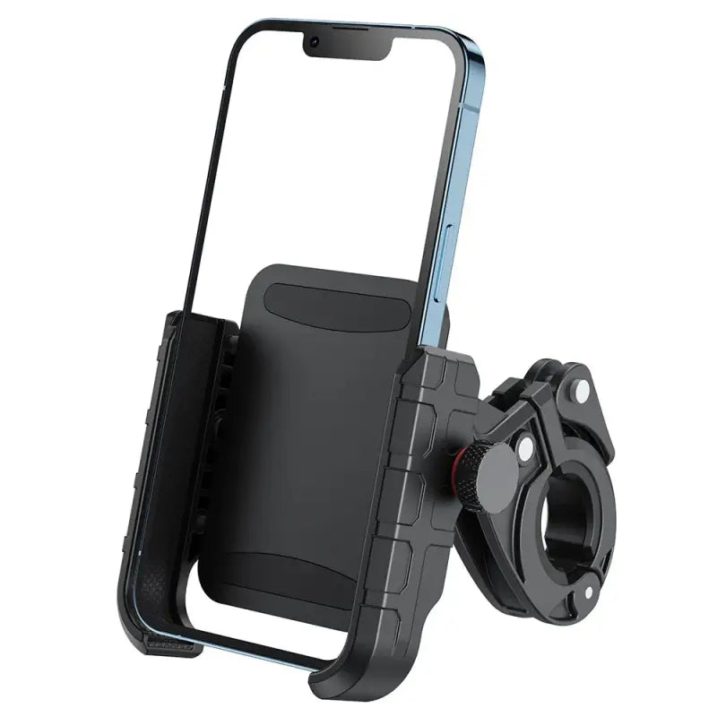 Phone holder with bike mount on a white background