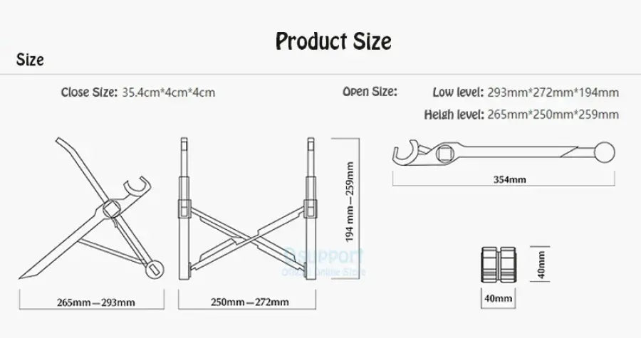 NEXSTAND K2 Laptop Stand - Lightweight construction and travel-friendly design