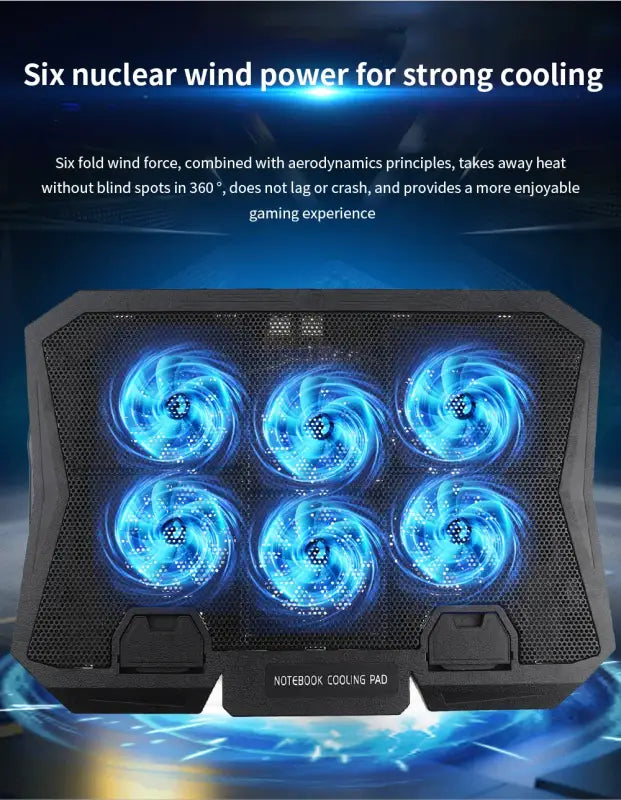 TISHRIC Laptop Cooler - 17-inch gaming laptop compatibility demonstration