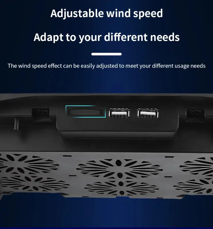 TISHRIC Six Fan Cooler - Height adjustment mechanism and stability