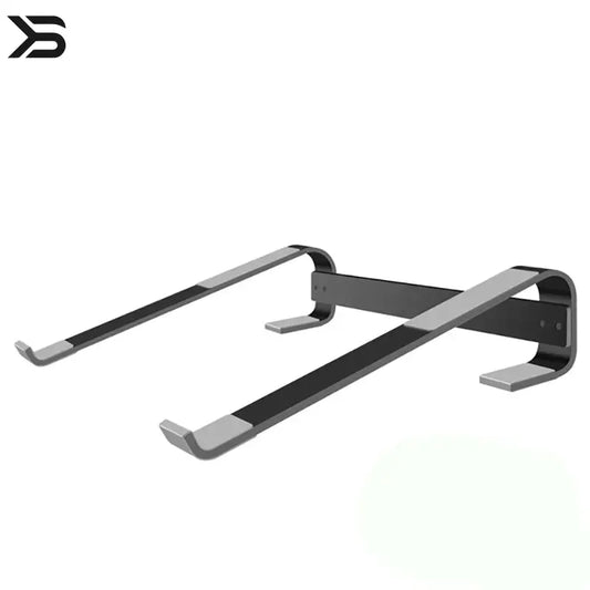 Black metal bracket on a white background